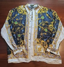 Camicia stile Versace raso