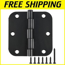 Matte Black Door Hinges 3.5"