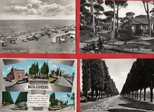 CASATAGNETO CARDUCCI BOLGHERI -LOTTO DI 8 CARTOLINE BN D'EPOCA -LIVORNO Vedi