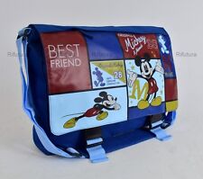 Borsa Cartella Scuola Topolino Mickey Mouse etichetta Walt Disney originale-1D5