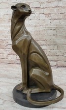 Enorme Leone Scultura Bronzo