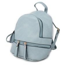 Zainetto azzurro donna ragazza da passeggio zaino piccolo mini scuola per gita