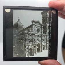 Glass magic lantern - glass, slide