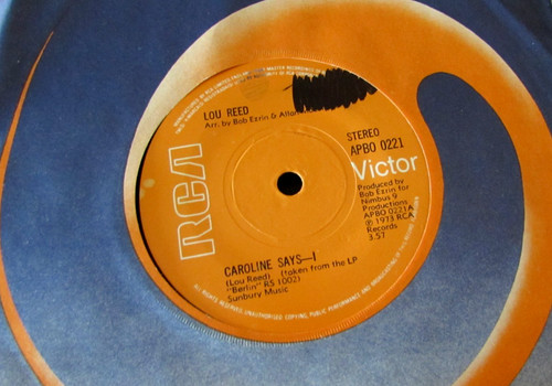 Lou reed caroline says 45t - says,