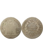 France 5 Francs Argent, Union