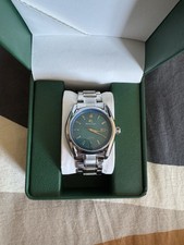 Grand Seiko Mod Color Azul Marino Con Correa De Acero Inoxidable 38mm