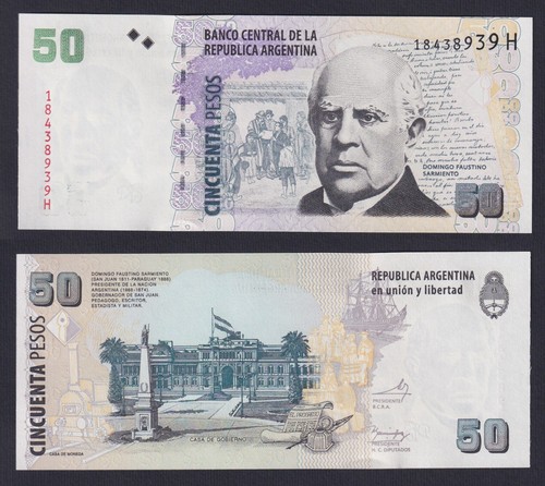 Banconota argentina pesos - banconota, 50