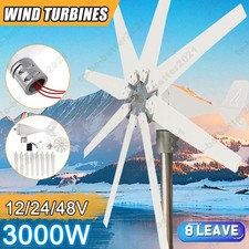 Generatore eolico 3KW 12-48V 8 pale caricatore regolatore mulino a vento potenza