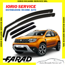 KIT SET 4 DEFLETTORI ARIA per DACIA DUSTER 2018> FARAD fumè ANTITURBO ANTIVENTO