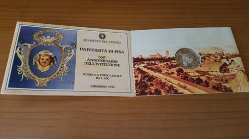 Moneta 500 universita di - moneta, l.500