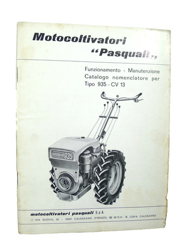Manuale motocoltivatore - manuale,