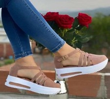 Sandali donna zeppa plateau