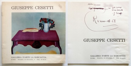 Giuseppe cesetti autografato - giuseppe,