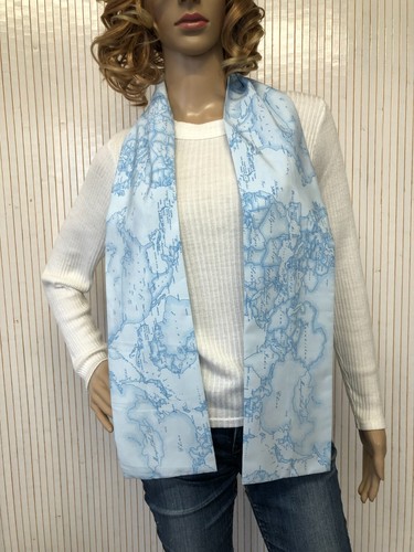 Foulard sciarpa doppio blu - sciarpa,