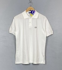 Deadstock Fred Perry Vintage Short Sleeve Polo Shirt Men’s Size 44 M White Top