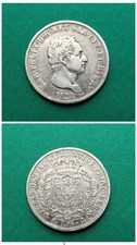 ITALIA CARLO FELICE Re di Sardegna   5 LIRE 1828.Argento.BB+.Come da Foto.22081.