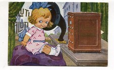 Bologna postcard in suitcase