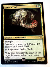 MTG Magic The Gathering Commander 2015 Lotleth Troll Rare LP