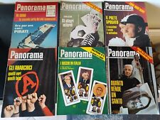 PANORAMA LOTTO DI 6 RIVISTE 1970 GLI ANARCHICI-PADRE PIO-RICCHI IN ITALIA-CALCIO