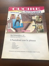 Cartamodello vintage I pantaloni con le pinces sarta cucito  filo cucito
