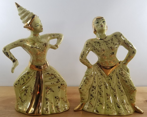 Coppia rare statuine - di,