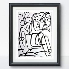 Aleph Original Art Line2 14x11