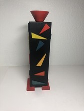 Portacandele/vaso vintage Legnomagia alto 12" in legno? Arte italiana postmoderna