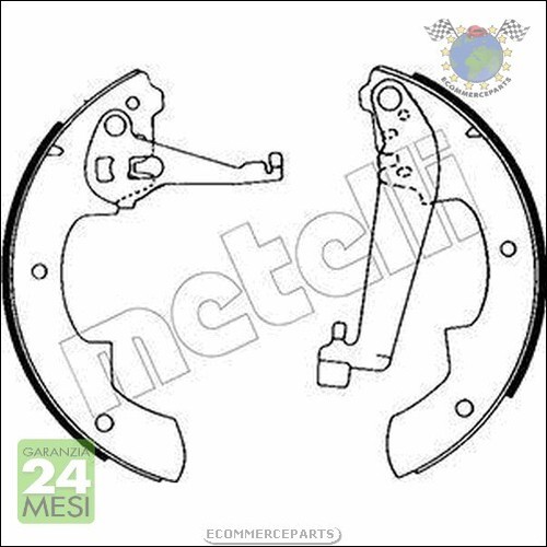 Kit ganasce freno metelli - kit,
