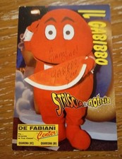 GABIBBO GERO GIORGIO CALDARELLI AUTOGRAFO ORIGINALE CARTOLINA PRO 10x15cm SIGNED