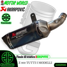 TERMINALE SCARICO AKRAPOVIC USATO IN CARBONIO KAWASAKI Z 900 TUTTI I MODELLI