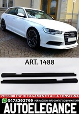MINIGONNE ADATTE PER AUDI A6 4G C7 2011-2018 LOOK TUNING GREZZE DESIGN SPORTIVO