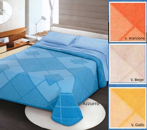 Coperta misto lana rombi - misto, 4
