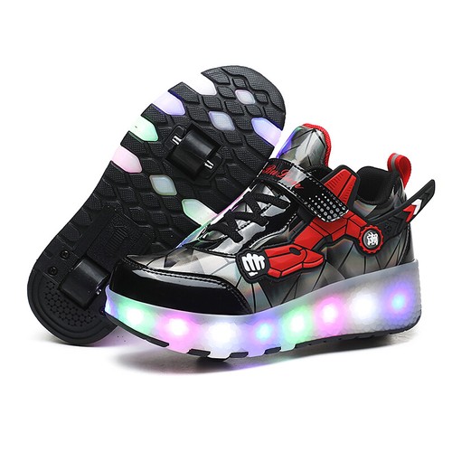 Scarpe pattini con ruote led - pattini,