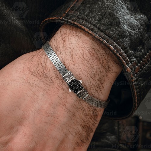 Bracciale uomo argento - bracciale, in