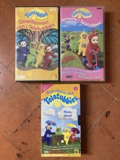 Lotto 3 VHS Teletubbies Video cassette Non Testate