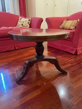 Tavolino basso rotondo in legno diametro 65cm