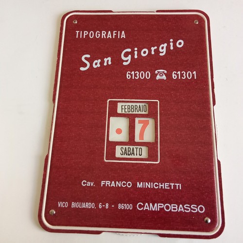 Calendario perpetuo tipografia - calendario,