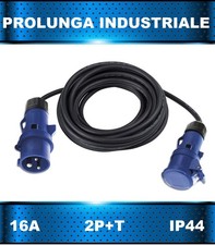 PROLUNGHE INDUSTRIALI - 220V (CAVO 3x2,5) - PRESE CEE 2P+T - IP44 - 16A