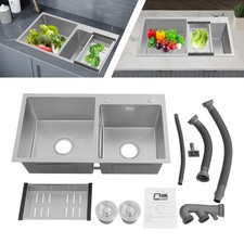 Lavello grande in acciaio inox