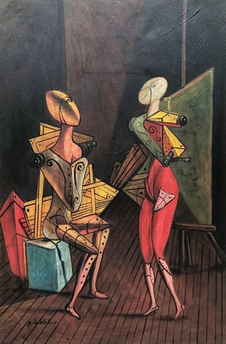 Giorgio chirico olio - giorgio, tela