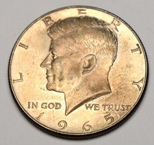USA MEZZO DOLLARO 1965 KENNEDY