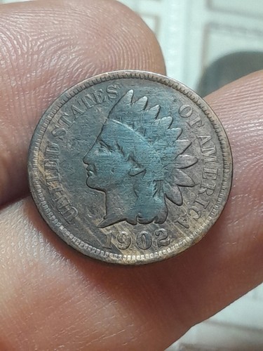 One cent 1902 indian - one,