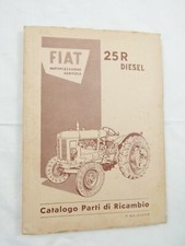 VECCHIO MANUALE PARTI RICAMBIO TRATTORE D'EPOCA FIAT 25 R DIESEL TRATTRICE 601