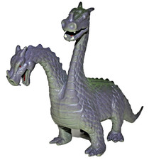 DRAGO A DUE TESTE  - GIOCATTOLO MODELLO STATICO   Lung.cm.20 - H cm.13