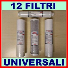 3 KIT FILTRI STANDARD x12 FILTRI DEPURATORE ACQUA PURIFICATORE IMPIANTO 720 CTO