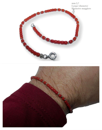Bracciale per uomo - bracciale, argento