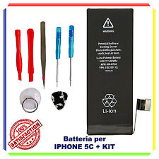 BATTERIA PER APPLE IPHONE 5C 1510mAh KIT CACCIAVITI ZERO CICLI SOST. ORIGINALE