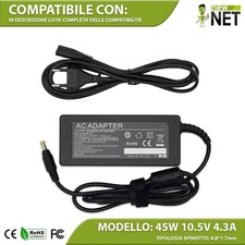 Caricabatterie compatibile con Sony Vaio Pro 13 Duo 13 Duo 11 10,5V 4,3A 45W