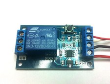 Circuito elettronico On/Off  Bistabile con pulsante, 12V  10A interruttore 