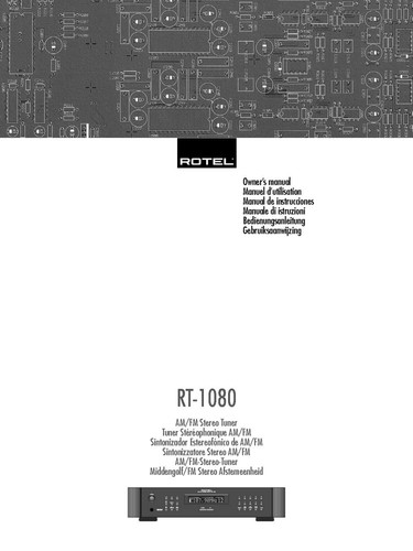 Rotel 1080 sintonizzatore - rt-1080,